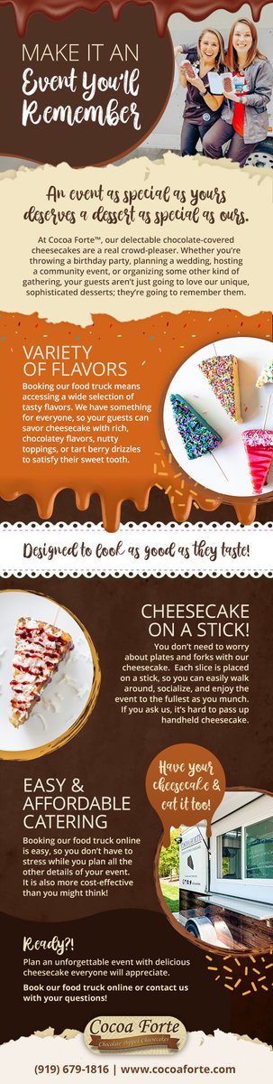 Planning an event? Have our dessert food truck come to you! Learn more by checking out our latest #infographic. ow.ly/cqrm50Ofo0J