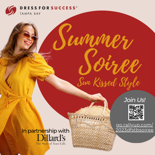 DFSTB's Summer Soiree is a runway fashion show for a cause - our hardworking Clients &amp; programs that change lives! Visit go.rallyup.com/2023dfstbsoiree to register -only $40!, sponsor, or grab raffle tickets for prizes. See you June 4,  2 - 4 PM at Citrus Park Town Center Dillard's.