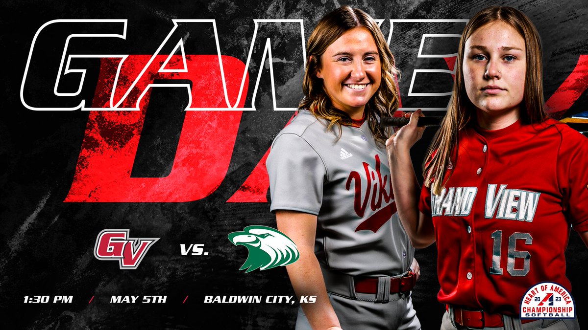🥎| #GAMEDAY | <a href="/GVU_Softball/">Grand View University Softball</a> 
🆚: Central Methodist University
📍: Baldwin City, KS
⏰: 1:30 PM 
📈: ow.ly/xGpF50OgQiU
📹: ow.ly/FQpj50OgQiT

#RedRising