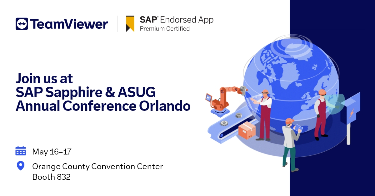 TeamViewer on Twitter "Join us at the SAP Sapphire & ASUG Annual