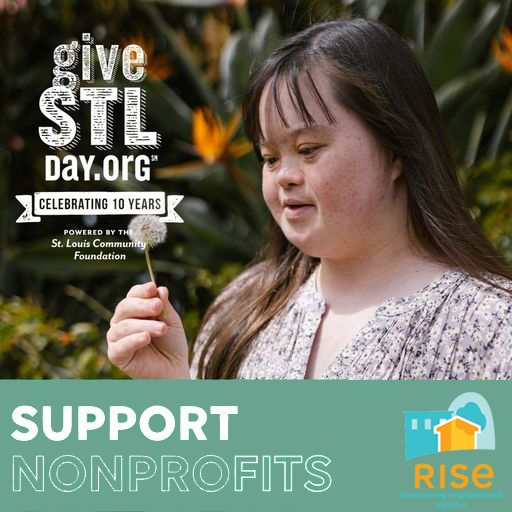 We are just 5 days away from #GiveSTLDay! Rise can’t wait to join over 1,000 nonprofits in St. Louis to fundraise for another great year of work!
Info: givestlday.org/risestl
<a href="/StLouisGives/">St. Louis Community Foundation</a>