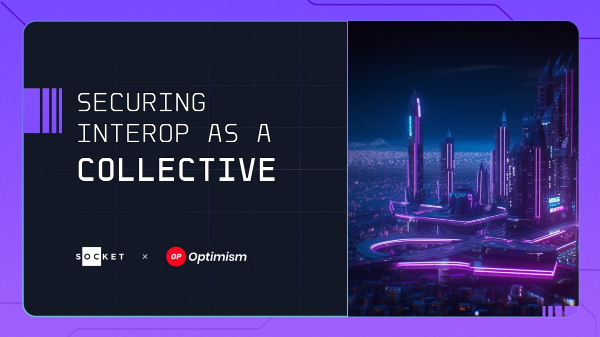 SOCKETProtocol's tweet photo. Our vision for securing interop begins with a Collective.

We couldn't be more excited to work with the most Optimistic collective: @optimismFND, to bring @SocketSurge's community-first vision for security to life 🔴⚔️ https://t.co/MmAmgq7yqZ