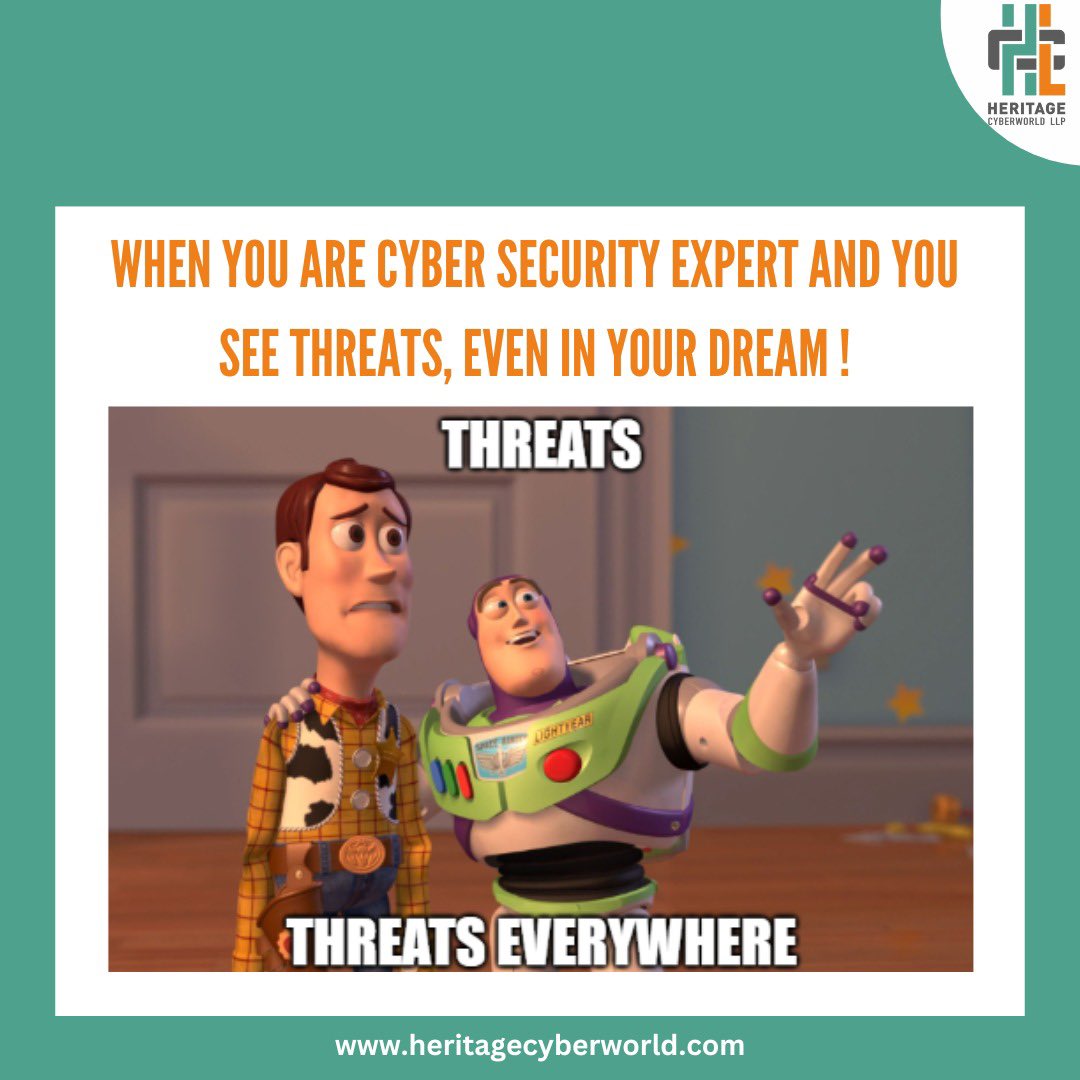 Tag your friend 👇

#heritagecyberworld #dhruvpandit #youngestcybersecurityentreprenuer
#digitalforensics #cyberdefense 
#memes #memesdaily #funnymemes #memestagram #cybermemes #workmemes #workmeme #officememes #jobmemes #theofficememesfunny #cybersecuritymemes #relatablememes