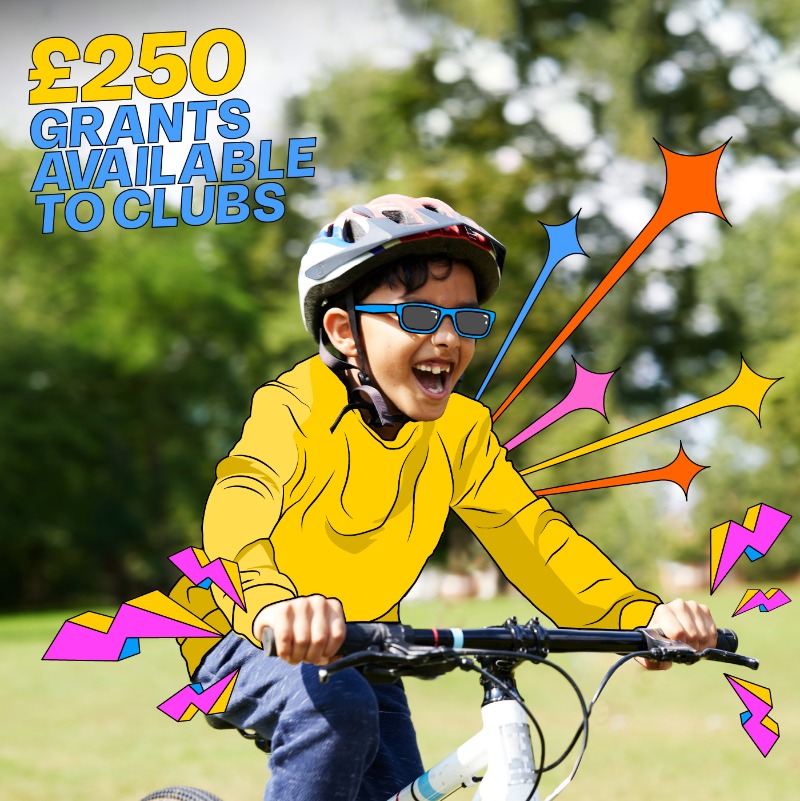 BritishCycling's tweet photo. Calling all clubs! 📢

It’s your final chance to secure a £250 grant towards hosting a summer cycling event for children and young people. 

Applications close 10am Monday 22nd May ⌛️