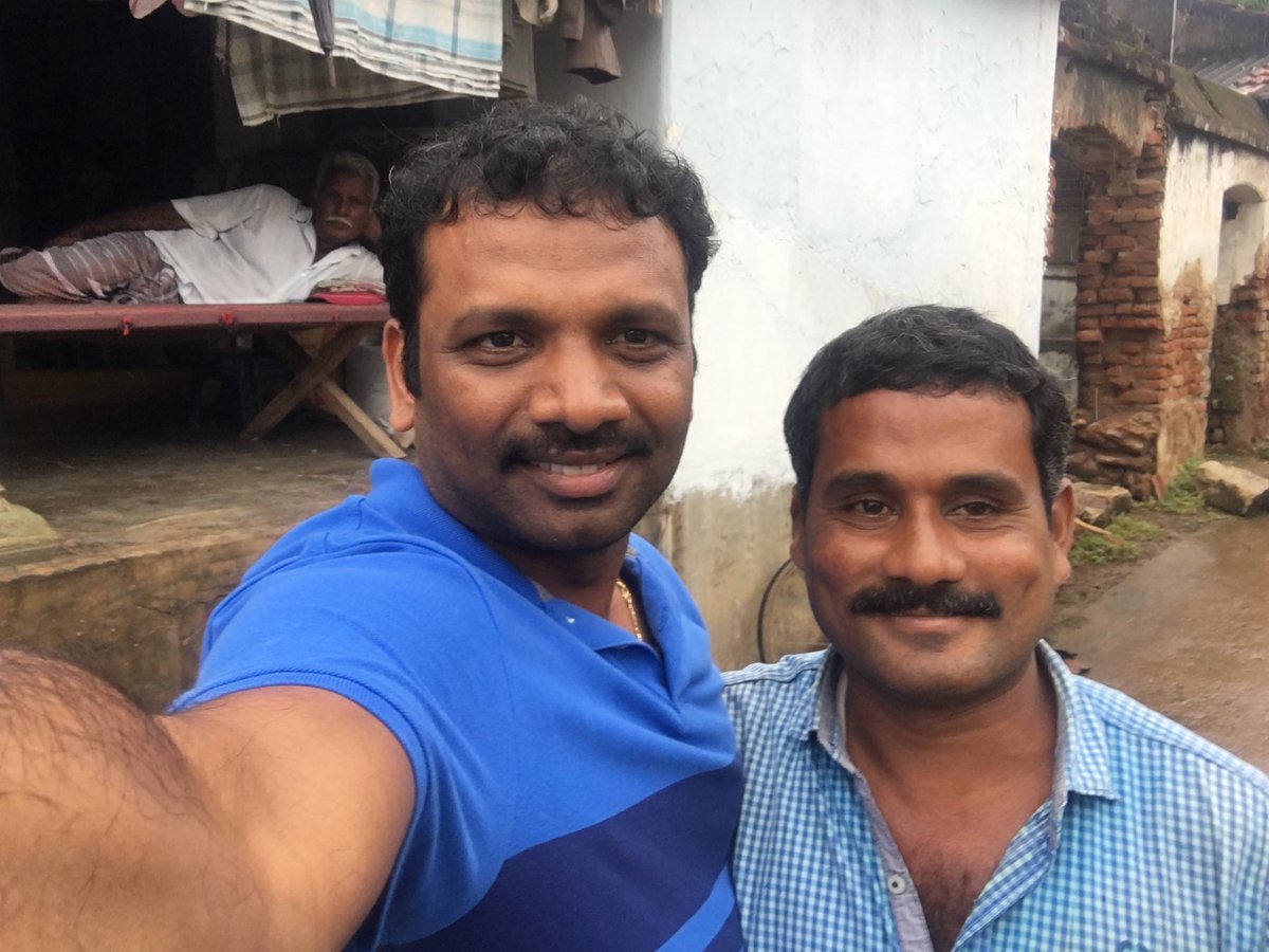 SreedharAdabala's tweet photo. My childhood buddy #VeeraKumar
My best friend .
I am Chiru Fan & He is Balayya Fan.
So used cover both hero movies. https://t.co/PlMSEyrH1m