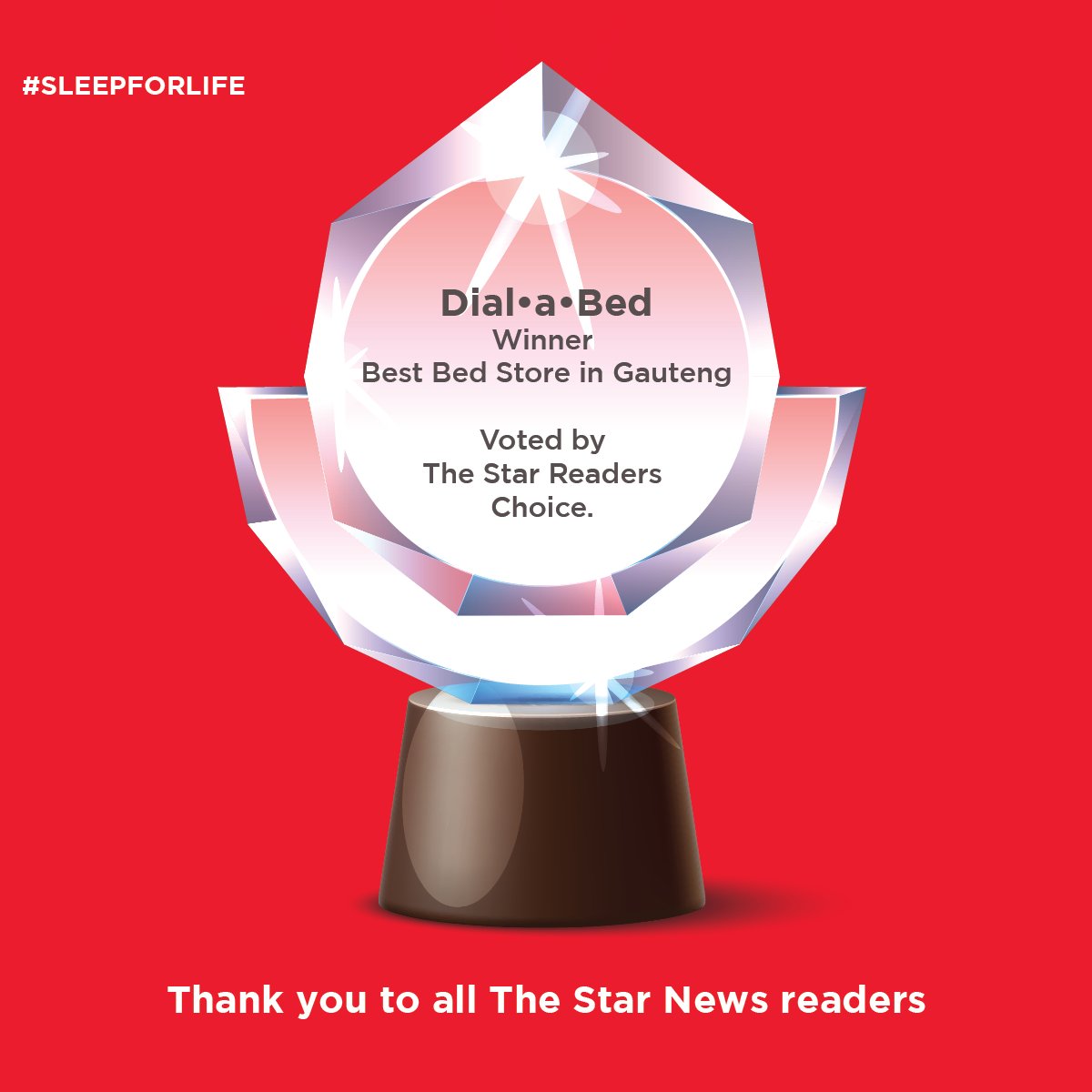 dialabed's tweet photo. Thank you to all who voted! 27 years dedicated to getting South Africans their best night’s sleep. 
#dialabed #sleepforlife #sleepislife #mattress #bed #sleep #bettersleep #bettersleepmonth #friday #may #maybettersleep https://t.co/9NSqtrfb2N