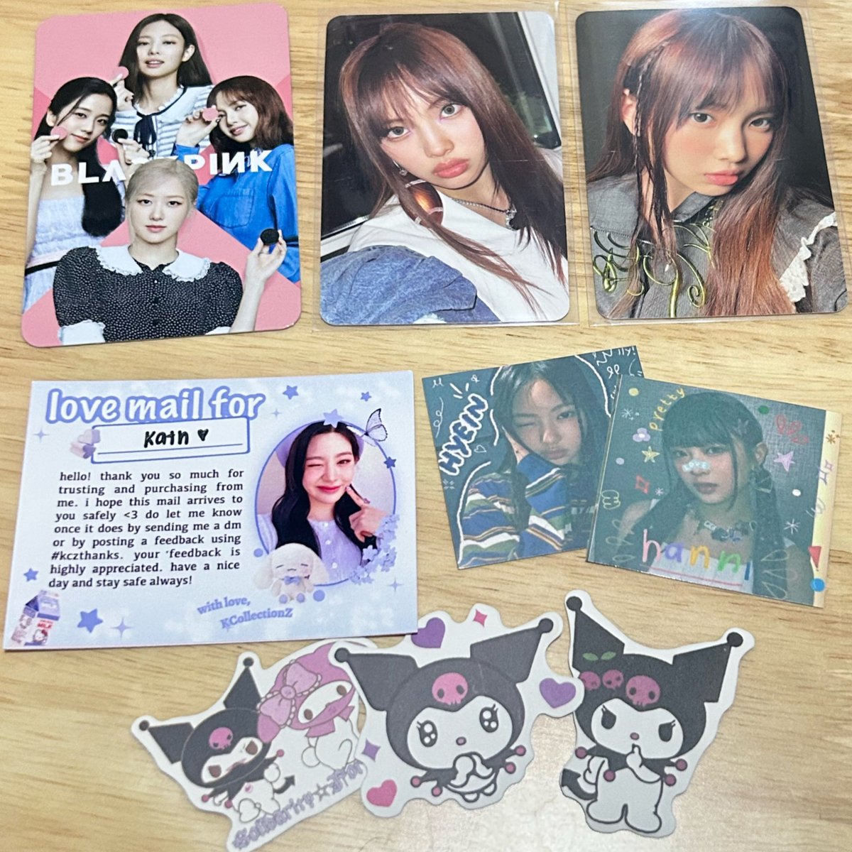 k4th1yn_'s tweet photo. — 💌 mail from : @KCollectionz_ph #kczthanks

haii! hyein and ot4 bp oreo arrived safely yayyyy. thank you po so much for packing it safely and for the freebies aaaaa ang cute ni kuromi n melody <33 https://t.co/aPxBXtVRR1