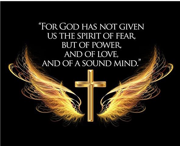 MartiReyna2's tweet photo. 2 Timothy 1:7
 
“For God hath not given us the spirit of fear; but of power, and of love, and of a sound mind.”
King James Version (KJV) https://t.co/UNaTwwwRkY