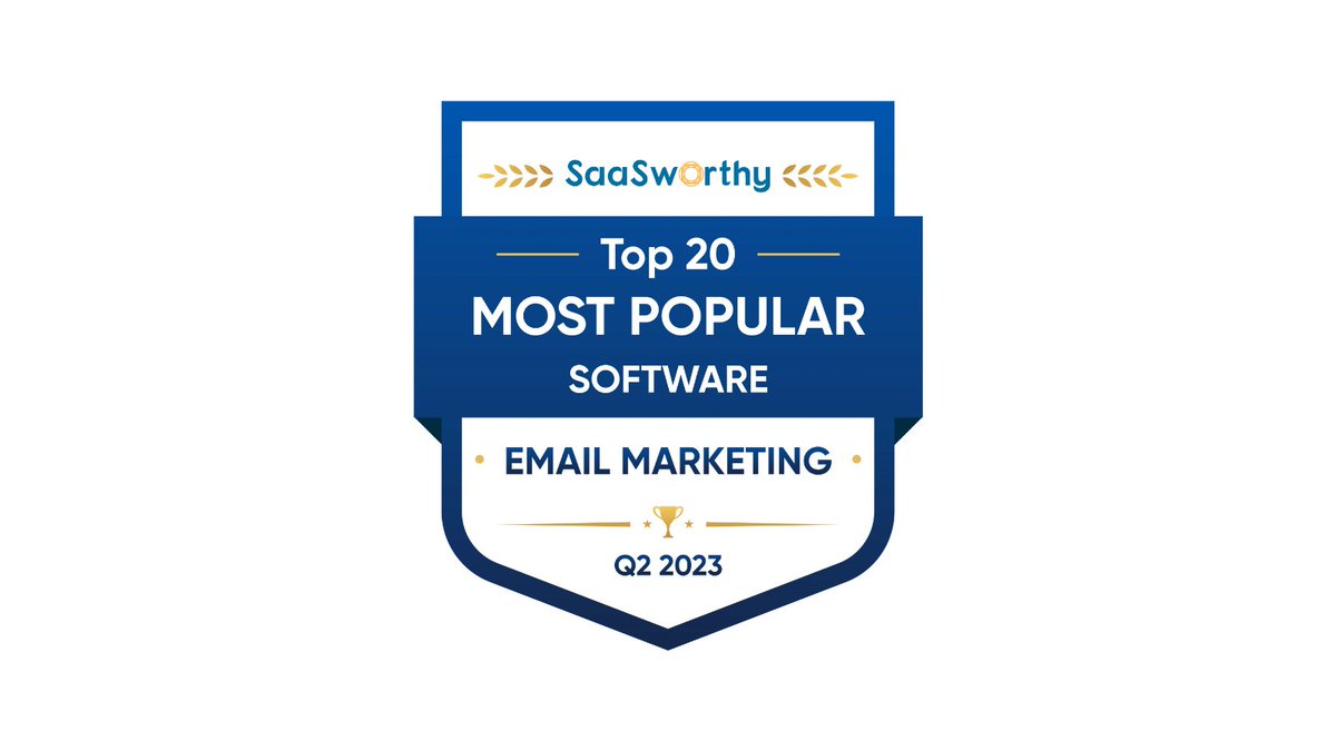 saasworthy's tweet image. SaaSworthy ranks Mailjet as the Most Popular Software in Email Marketing.

buff.ly/3jXZBLj 

Well done team @mailjet!

#saasworthy #mailjet #awards #emailmarketing #saas