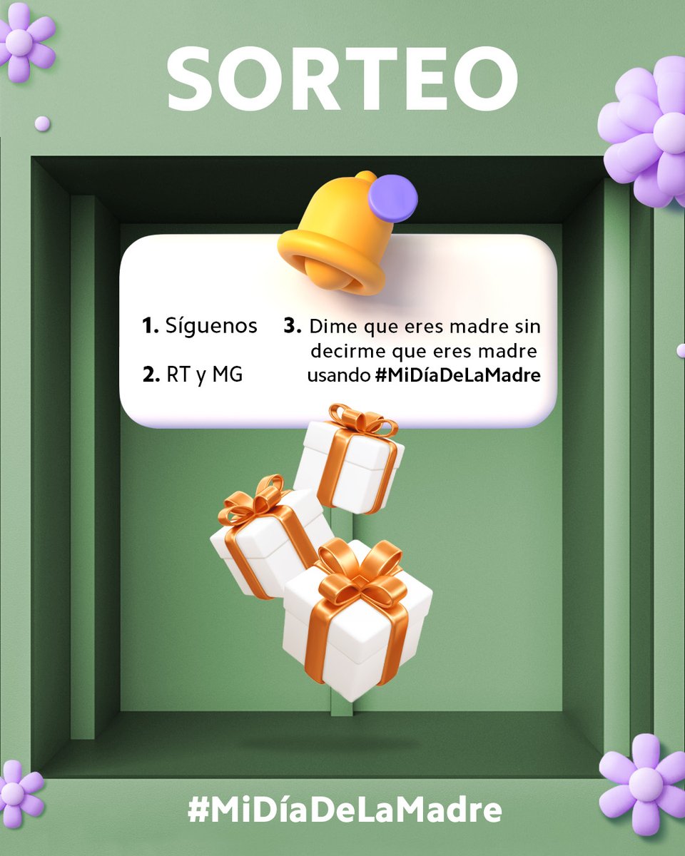 XiaomiEspana's tweet photo. ¡Sorteo solo para Madres! 👩‍👧‍👧 Participa ya y gana un producto Xiaomi sorpresa  
1⃣ Síguenos 
2⃣ RT y MG 
3⃣ Dime que eres madre sin decirme que eres madre usando el hashtag #MiDíaDeLaMadre   
Más respuestas más posibilidades
¡Suerte a todas las madres!🍀 https://t.co/kI6Vh20qWQ