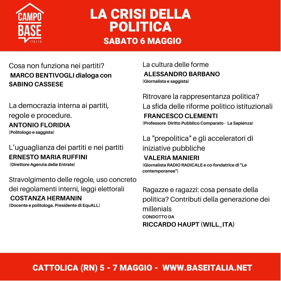 baseitaliaweb's tweet photo. Al via oggi #campobase2023 la scuola politica di #baseitalia
Ne parlano oggi Il resto del Carlino e Cattolica Valconca
#facciamobellalademocrazia https://t.co/JiDiSy4nLk