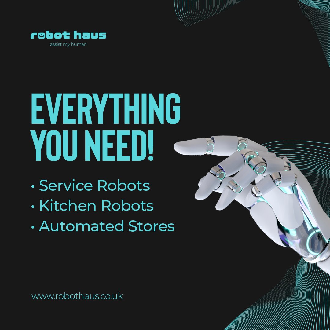 🤖 Get ready to take your business to the next level with #RobotHaus!  

robothaus.co.uk 

#RobotHaus #cloudkitchen #foodhall #foodcourt #hospital #clinic #hotel #restaurant #mall   #kitchenrobot #automatedstores