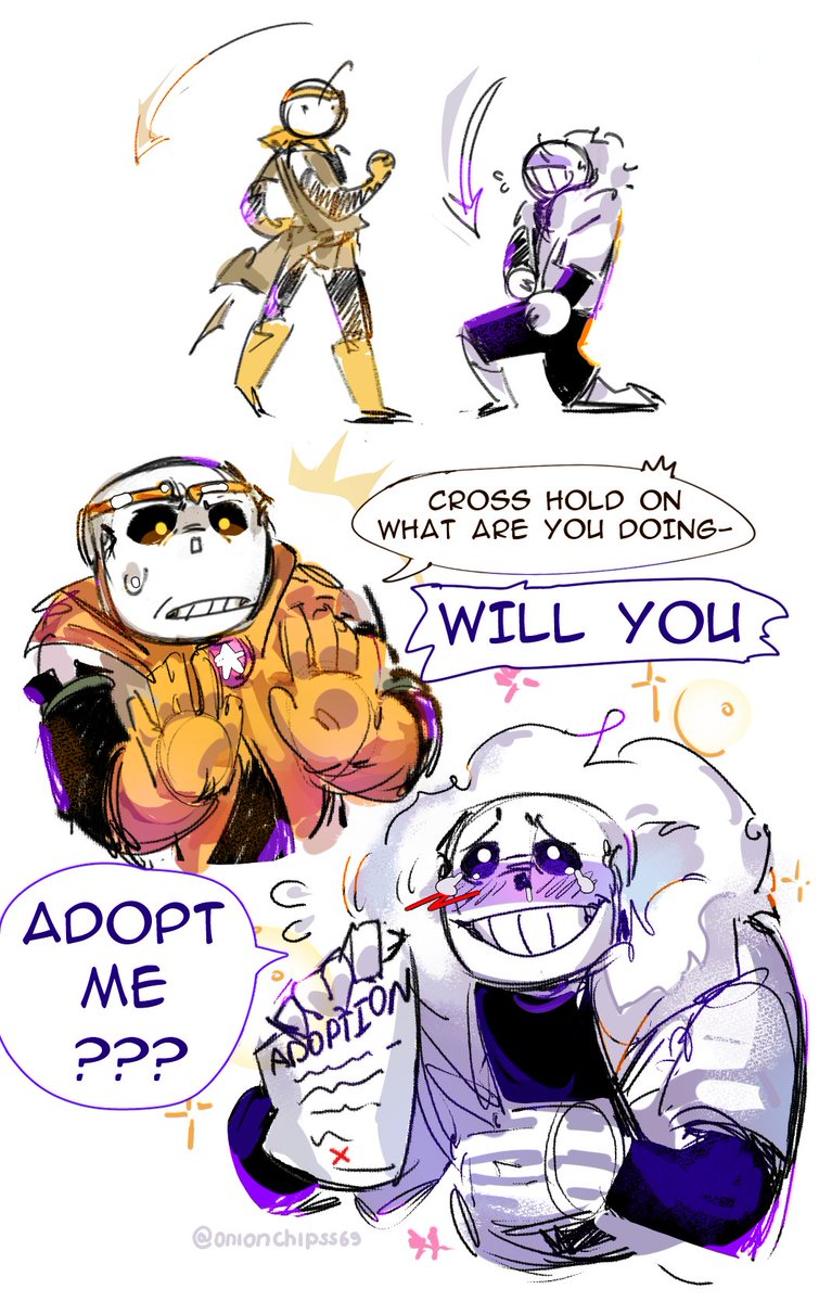 onionchipss69's tweet photo. one day I woke up and thought that Cross has daddy issues #undertaleau #underverse #xtale #dreamtale #dreamsans #crosssans https://t.co/p0xRjedcnj