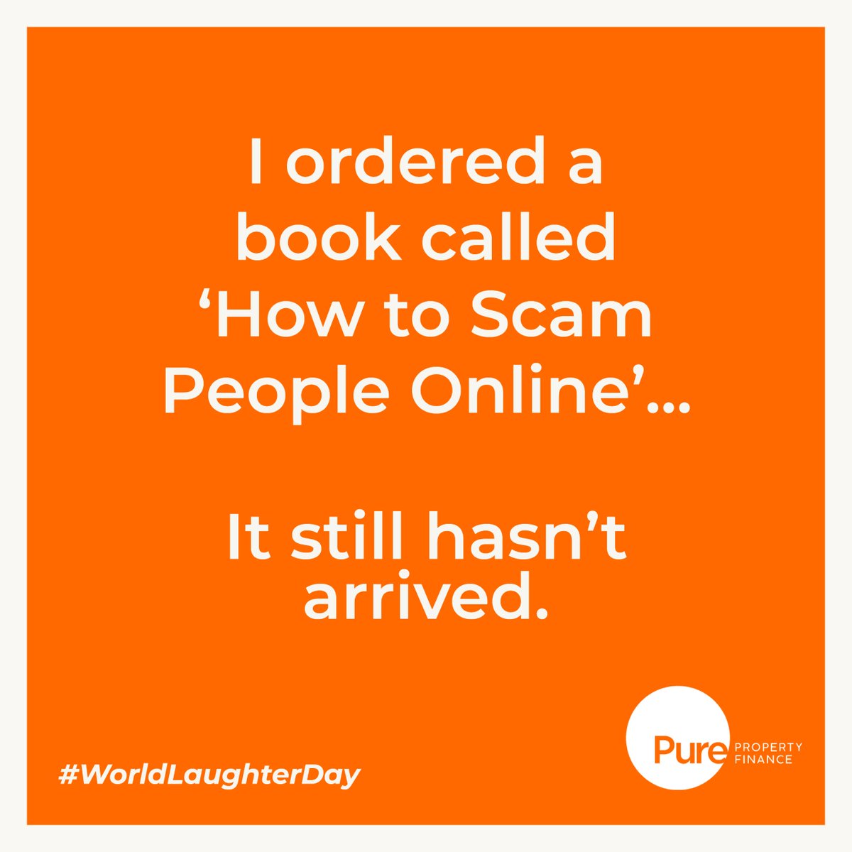 pure_finance's tweet photo. In honour of the big event this weekend that is #WorldLaughterDay, we asked our team to put forth their best joke.
This one was crowned champion - in a world of memes, GIFs and Tik-Toks, it's good to see there are still some good old dad jokes knocking about!
#BankHolidayWeekend https://t.co/PTVQddI9ob