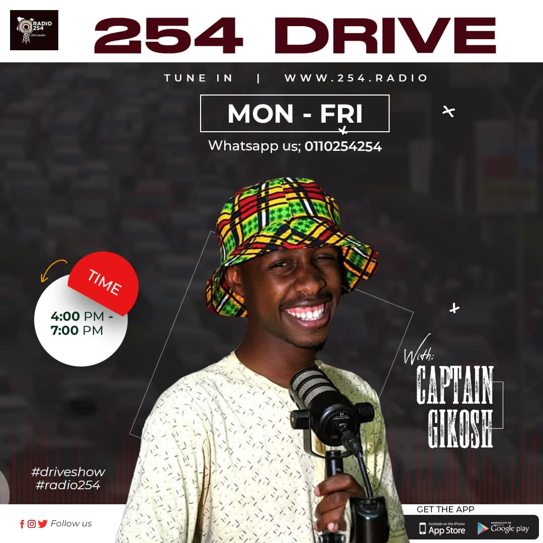 Radio254Online's tweet photo. We are live for the baddest drive show #254Drive with @GikonyoMoseh 

What's good and what's for the weekend?

TUNE IN https://t.co/D87LSZLjOF

#GikoshOn254Drive
#PlayKe https://t.co/cHitmStKjb