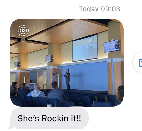 Susaliba's tweet photo. Congratulations @jenxu_atc for the opening platform presentation at #hmsr @unc. Way to represent @UVAEaSIL! I’m so glad @JoeHartUVA sent this today ❤️ https://t.co/k4IUNvRtKo