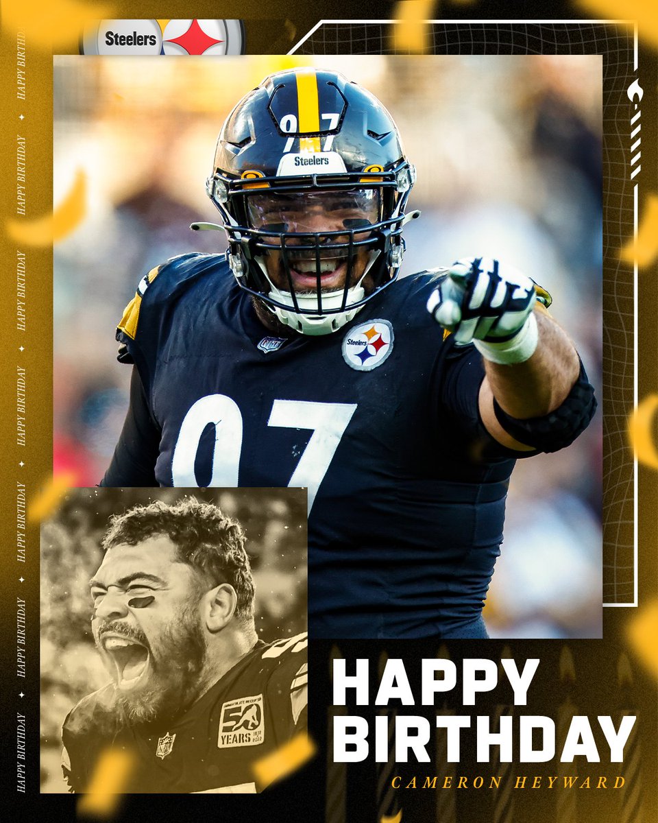 RT to help us wish Captain Cam a Happy Birthday! 🫡 <a href="/CamHeyward/">Cam Heyward</a>