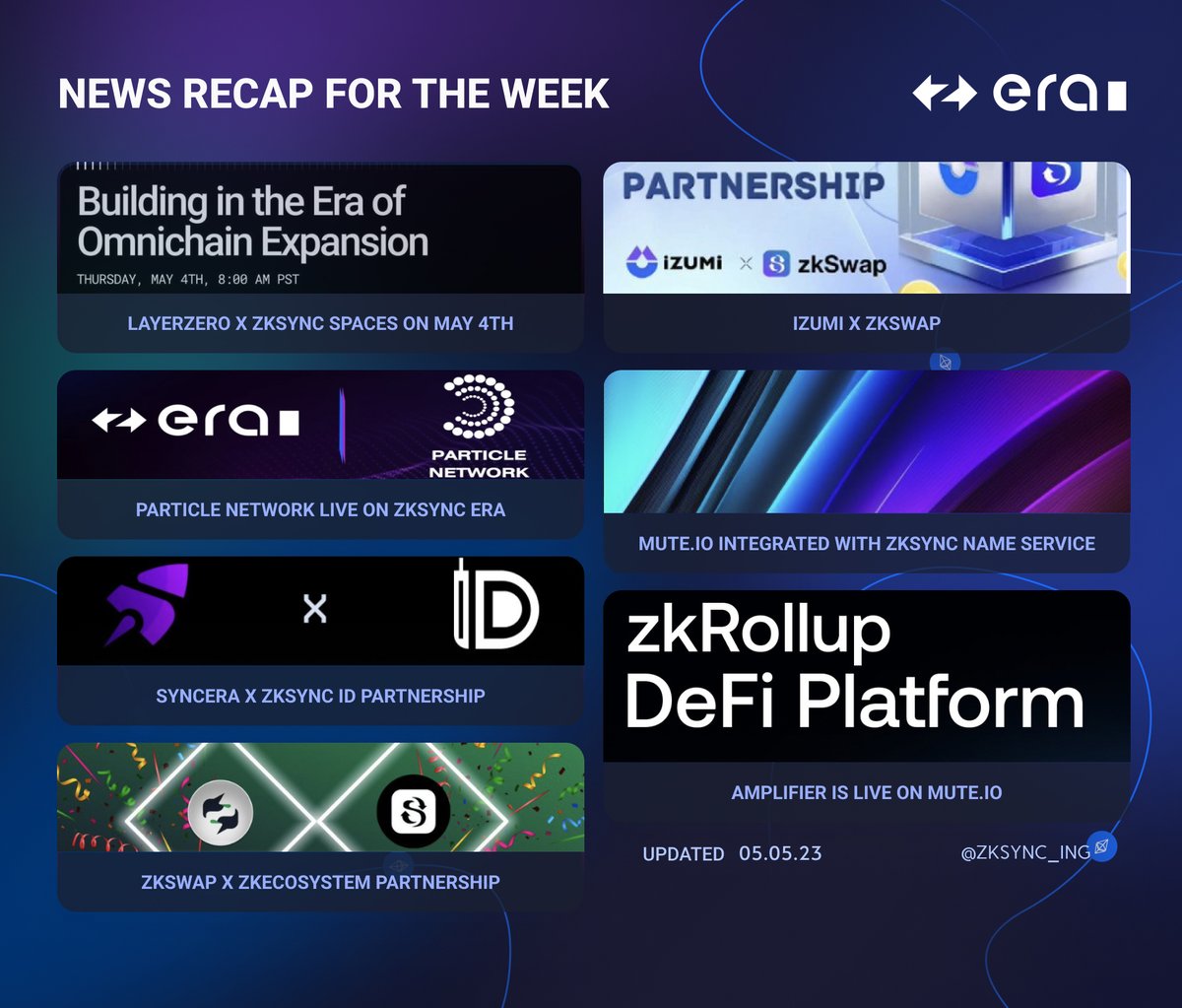 zksync_ing's tweet photo. 🚨NEWS RECAP🚨

Let's dive into the events happened around #zkSync Ecosystem for the last week and everything what might be really important for you to know about🔥😏⚡️

Check this out and the thread for links👇😉✌️ https://t.co/DViWMav1C3