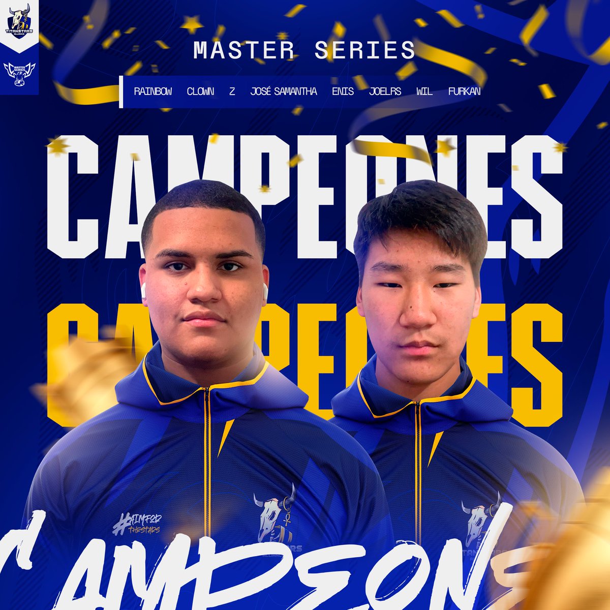TSA Gaming (@tsagaming_) on Twitter photo #CR • ⭐️¡CAMPEONES!⭐️
Las estrellas tienen una excelente actuación y consiguen un nuevo título. ¡Iremos por más!
🏆• @ligamasterserie
🆚• <a href="/StrangersGG/">Strangers | 🇲🇽</a>
✅• 3-2
⭐️• CAMPEONES
#AimForTheStars✨ #CR • ⭐️¡CAMPEONES!⭐️
Las estrellas tienen una excelente actuación y consiguen un nuevo título. ¡Iremos por más!
🏆• @ligamasterserie
🆚• <a href="/StrangersGG/">Strangers | 🇲🇽</a>
✅• 3-2
⭐️• CAMPEONES
#AimForTheStars✨