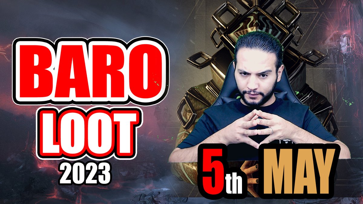 hunkpain's tweet photo. Baro Ki'teer (MAY 5th) 2023 Warframe  | New Archwing Articula https://t.co/a34uOopQ3r
----------
 via @YouTube @PlayWarframe #warframecaptura #WarframeFashion #warframe #barokitter #voidtrader #5thMay https://t.co/g4zpxEKkix