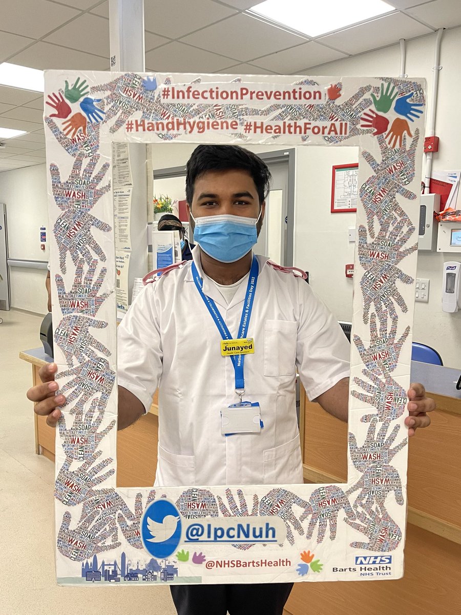 Some of our staff @NewhamHospital celebrating World Hand Hygiene Day!