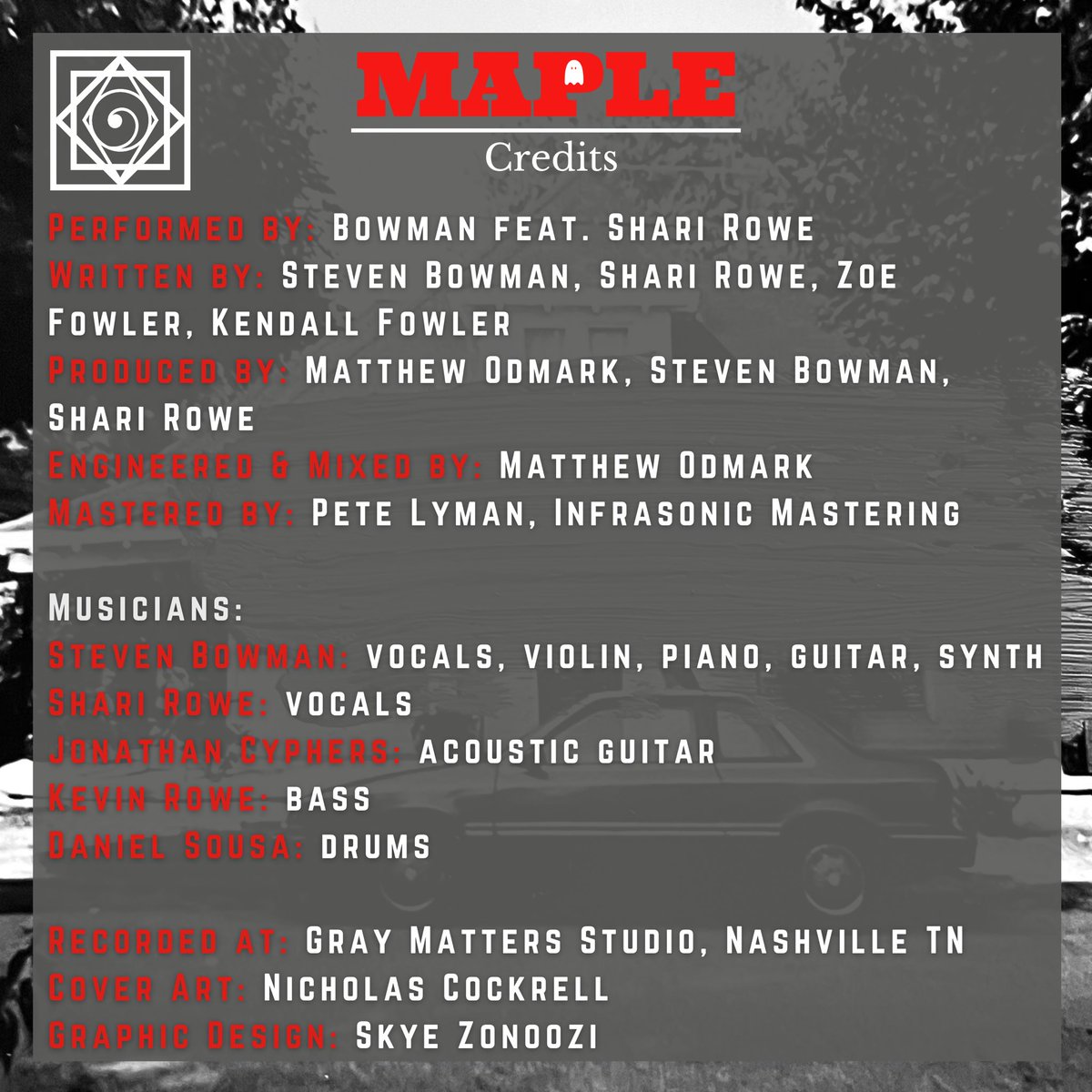 It’s out, yall! 

The debut single “Maple” is now streaming on all platforms.

(Or you can go to the link tree in my bio)