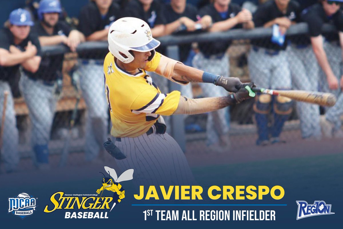 Congrats to Javier Crespo, 1st Team All Region Infielder!
