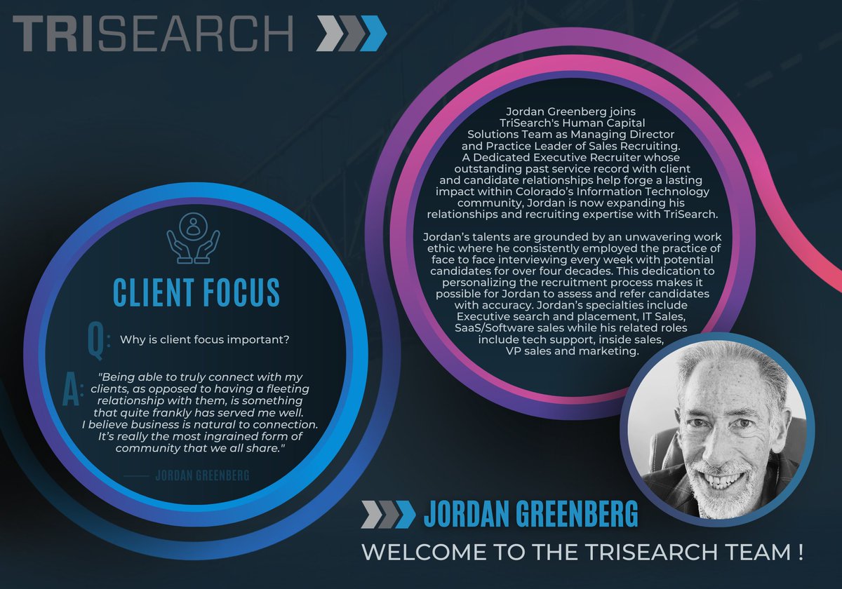 TriSearch sharpened its roster with the addition of a new Managing Director and Practice Leader of Sales Recruiting. Welcome to the team, Jordan Greenberg! #teamwork #jointheteam #leadingtheway #trisearch