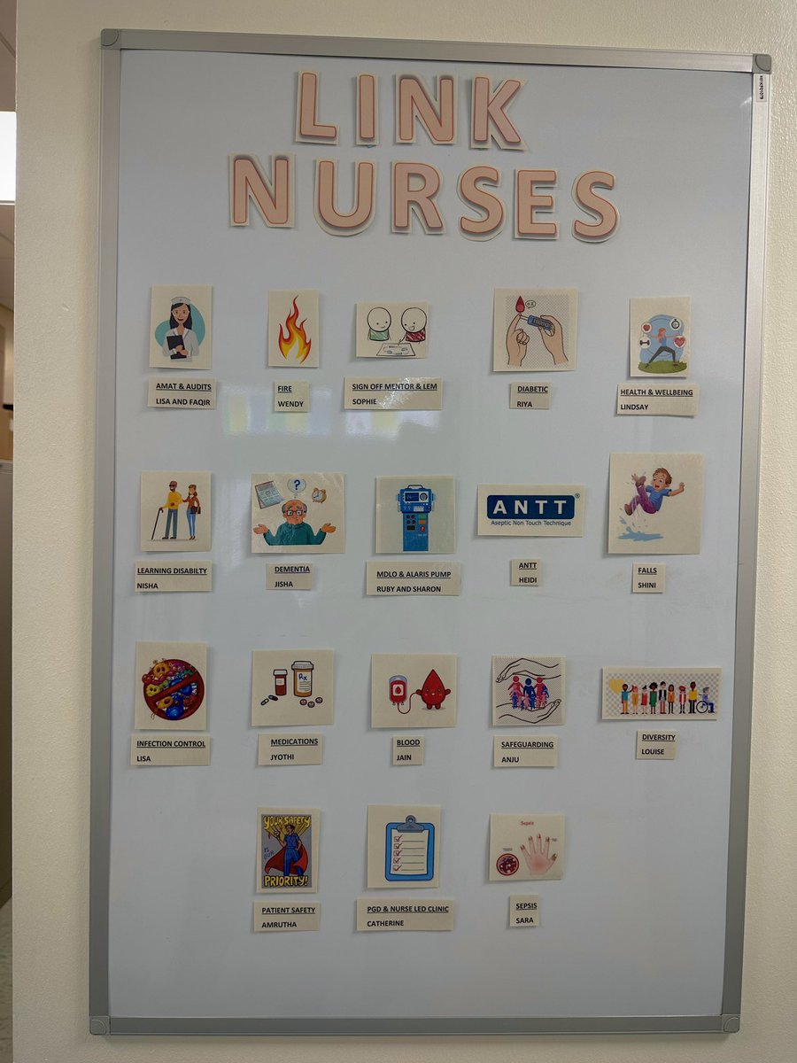 Freshened up some of our notice boards today! 🤓 Very proud as you can probably see😂 #students #linknurses #nurses #training #newstarters #noticeboards #skillsmatrix