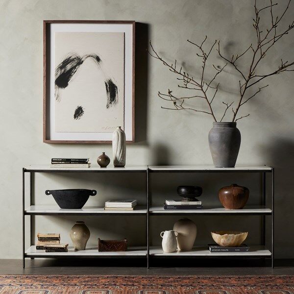 clutch_modern's tweet photo. If you're looking to upgrade your home style, a console table is the perfect solution! This piece of furniture can be used as a focal point in your entryway, or as a functional addition to your living room. #homedecor #furniture #consoletables #interiordesign  #modern #decor https://t.co/Xcn392JpjB