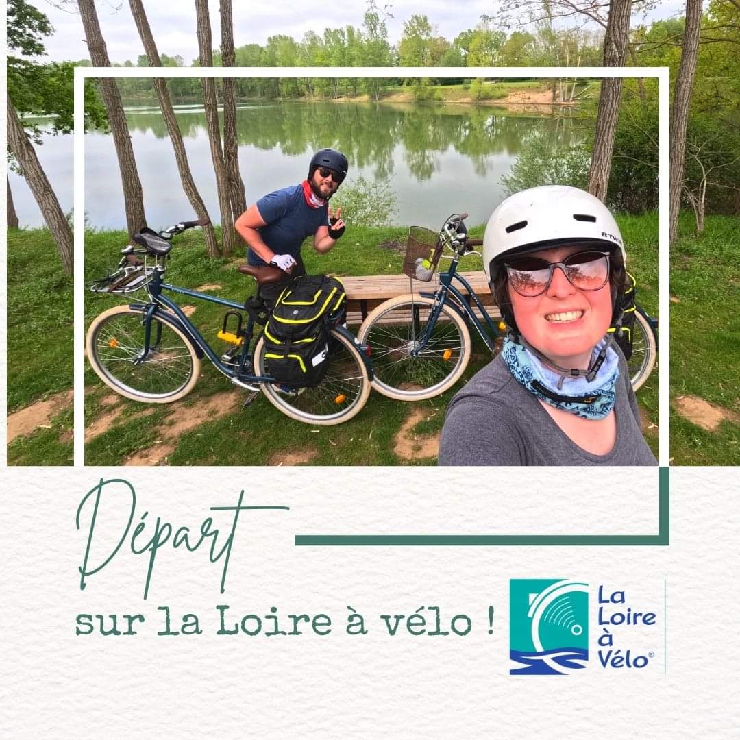 Départ pour @La_Loire_a_Velo 🚴‍♀️🚴‍♂️🏰
.
.
.
#velotourisme #veloroute #eurovelo #francevelotourisme #franceavelo #wanderlust #voyageavelo #voyageuravelo #biketravel #loire #chateau #fleuve