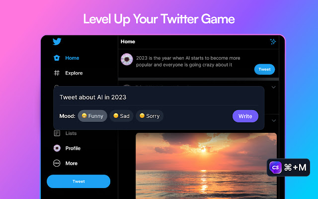 WriteSonic's tweet image. 5. Chatsonic AI

With ChatSonic, you can:
➤ Simplify your Email Workflow
➤ Level up your Twitter game
➤ Take chatgpt to every tab

🔗 writesonic.com/chatgpt-chrome…