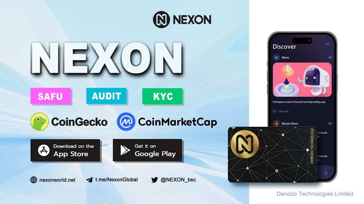 💠<a href="/NEXON_bsc/">NEXON</a>

NEXON 🔰Security 🔰Technology
♻️0% Buy&amp;Sell Tax  
  
💎SAFU+KYC+AUDIT
💎NEXON Wallet AppleStore 
💎NEXON Wallet GooglePlay
💎Hardware Wallet 
💎Dextools Tredings+Poocoin Ads

TG: t.me/NexonGlobal