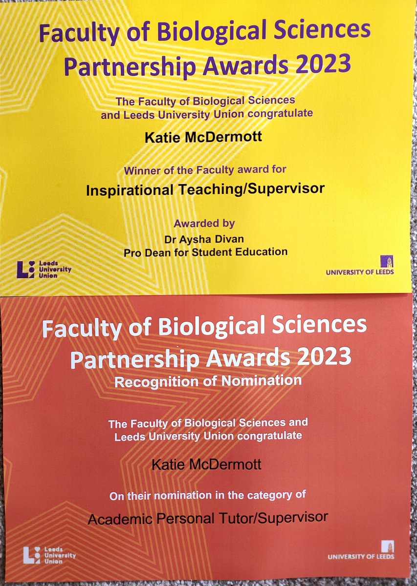 What a nice way to end the week! Thank you so much for the nominations ❤️  @ScienceLeeds <a href="/LeedsUniUnion/">Leeds University Union</a> #PartnershipAwards23
