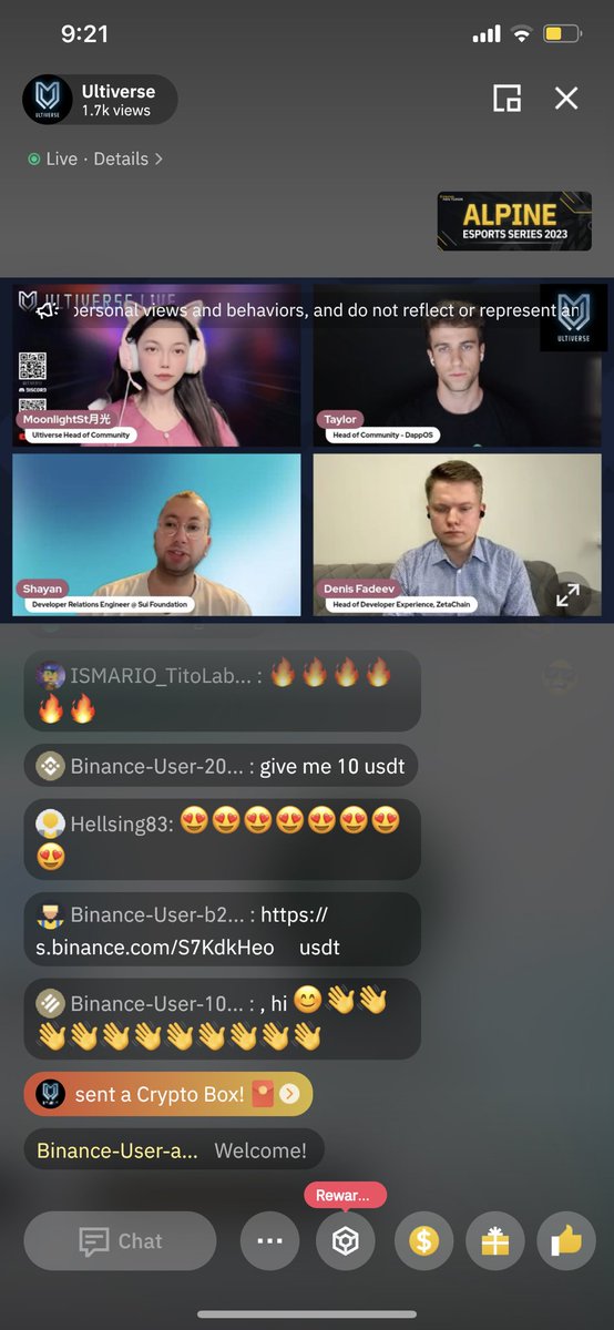 iamNadu91's tweet photo. dappOS is killing it like always! 🔥💯
Nothing better than having to see Moonlight(Ultiverse) and dappOS back at it again on Binance Live ✅🔱🙏🙌

@BessieMerl276 @doviimis26 @djaws33 https://t.co/TX42cGy943