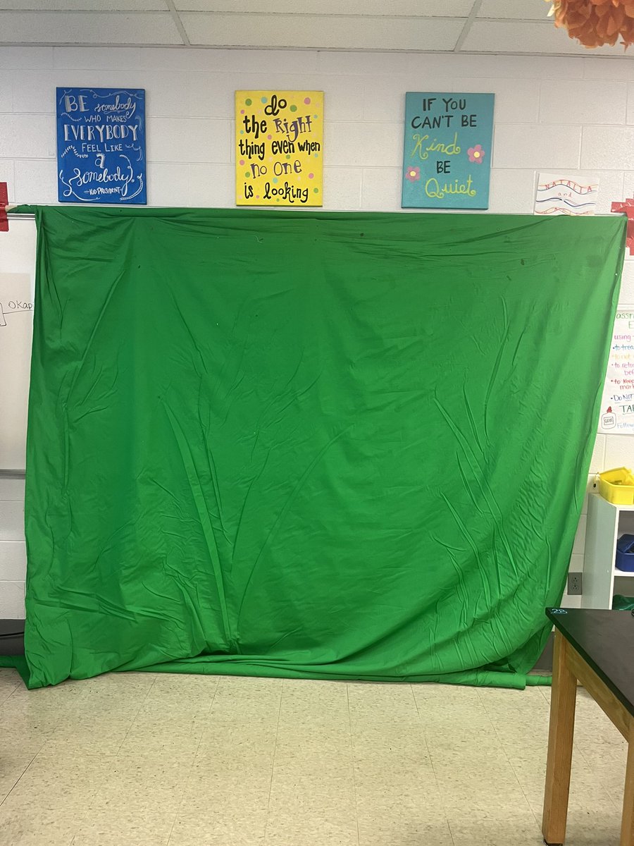 Green screen is up!  Let’s see what they can do with it.  Students are creating newscasts to highlight human impacts on the environment.