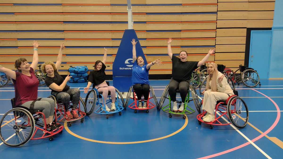 As part of the University of Derby Inclusive Sport fortnight its safe to say the OT team smashed it at Wheelchair Basketball ( well we drew actually!) @DerbyUni @DerbyOT @MimtheOT