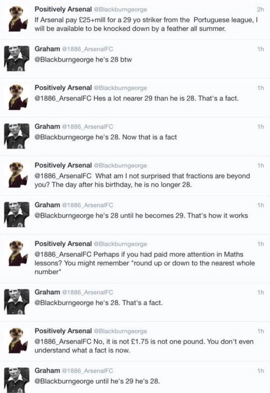 Gunnersc0m's tweet photo. An iconic Arsenal Twitter debate took place, 8 years ago today 😂😂😂 https://t.co/Mnsp6RnjKB