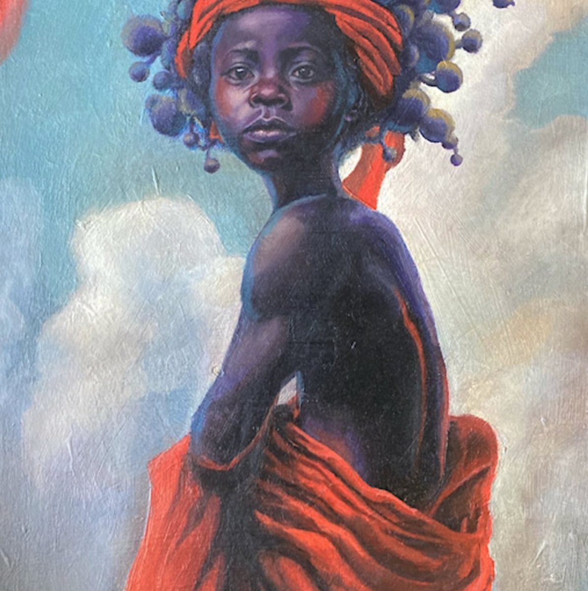 Chelsea College of Art  graduate Michael Clarke is currently resident artist at Birmingham’s Digbeth Art Space.  

The series of paintings are Michaels’s envisioned faces of the lost lineage of the Caribbean people, pre and post-British colonialism.

fusedmagazine.co.uk/michael-clarke…