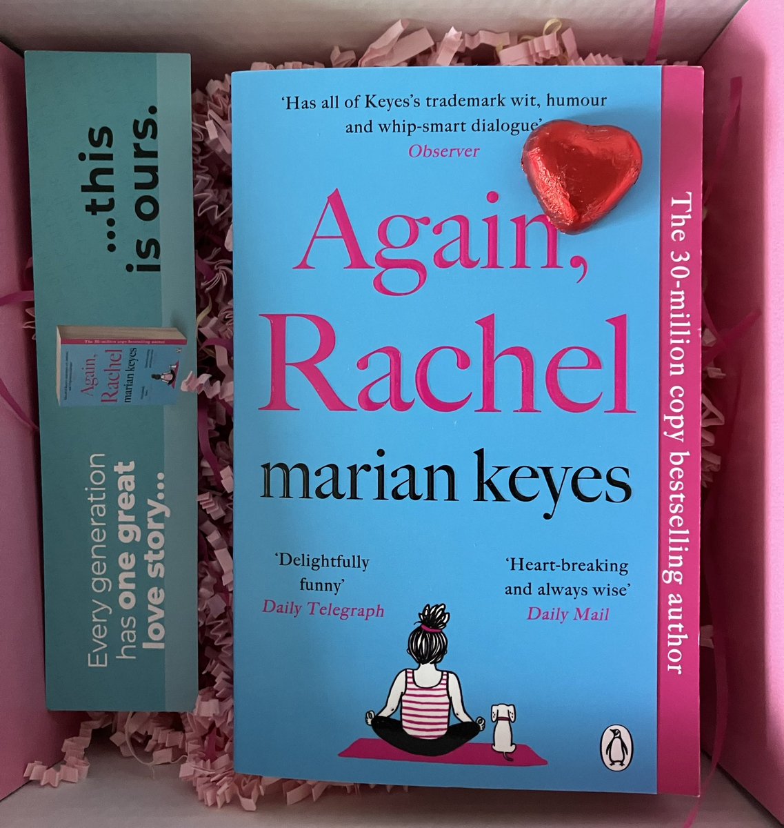 Thank you, thank you, thank you @MichaelJBooks Absolutely over the moon to receive a copy of #AgainRachel and some lovely treats!