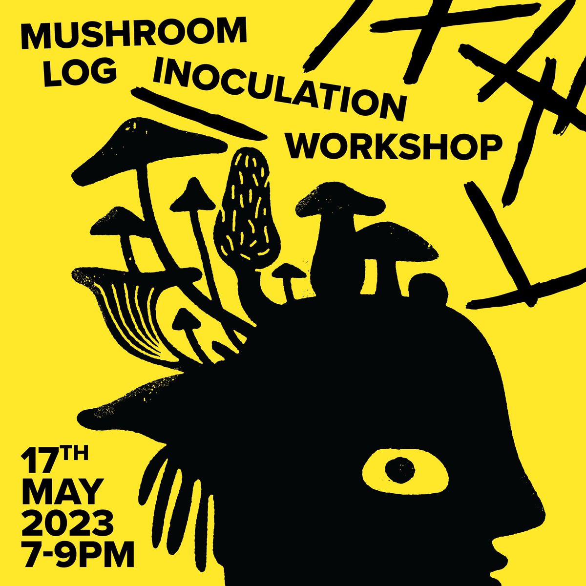 Hey folks! 4 seats left for our Mushroom Log Inoculation Workshop. Get in touch if you’d like to book a place. 17th May 7-9pm.