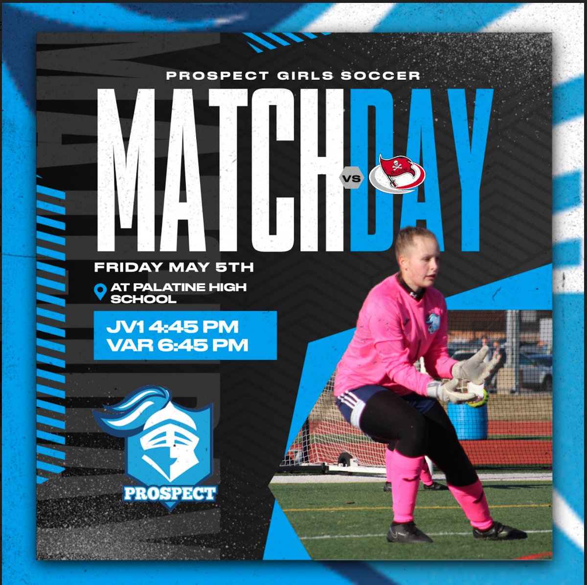 Final regular season match of the year, and a big travel day as all four levels will be playing away today @ Palatine. Freshman, JV1, and JV2 all kickoff @ 4:45pm. Varsity will take the late shift with a match start time of 6:45pm. Game time weather 74˚ and winds SW @ 11mph! LGK!