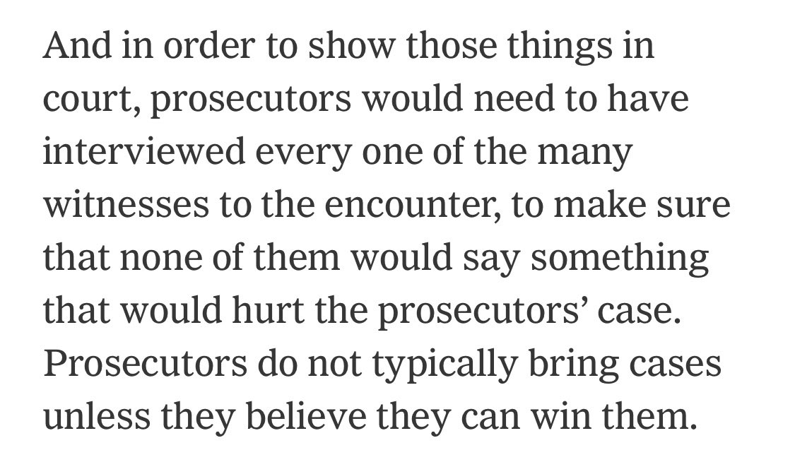 Trash nytimes justifying why the white man who murdered Jordan Neely wasn’t charged, + my voice to the righteous chorus of WTF world are you “reporting” in. 

In 2021 over 40% of felonies &amp; 50% of misdemeanors in NY were DISMISSED after charging b/c case not able to be proved