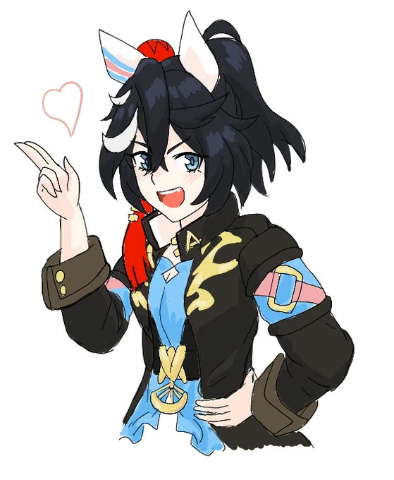 実はむかきんさんの絵チャにお邪魔してました エースを色付きで描けたぞい