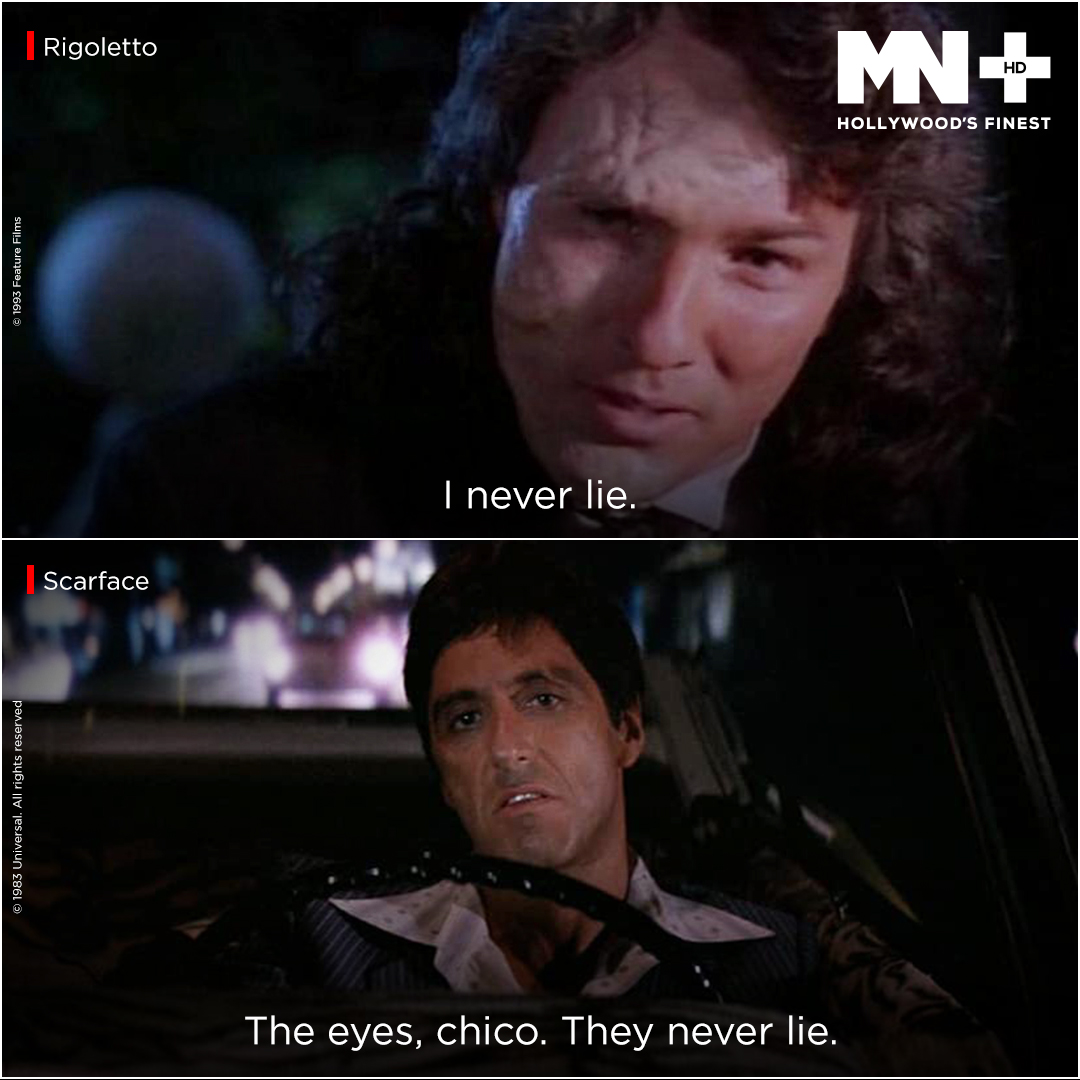 mnplustv's tweet photo. Eyes speak volumes, don't you think? ๐
#Rigoletto #Scarface #AlPacino #Crossoverconversations #MovieDialogues #Moviequotes #Hollywoodmovies #Hollywood #Moviestowatch #MustwatchMovies #Classics #HollywoodsFinest #HollywoodClassics https://t.co/aSPYdWHmvm