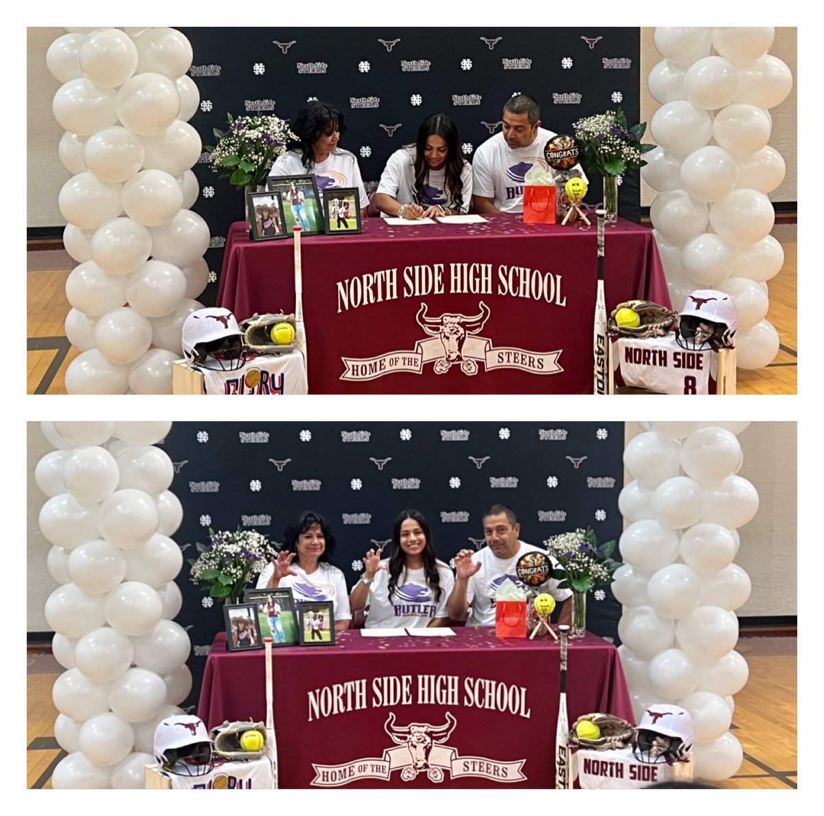 Congratulations to Chloe Cardona for signing w/ Butler. Chloe is a 3 sport athlete @ North Side. A 4 year varsity player for Softball, Soccer and Volleyball! A phenomenal athlete who’s dominated on the court and field! We wish you the best of luck next year! #SteersUp  🥎 ⚽️🏐🤘🏽