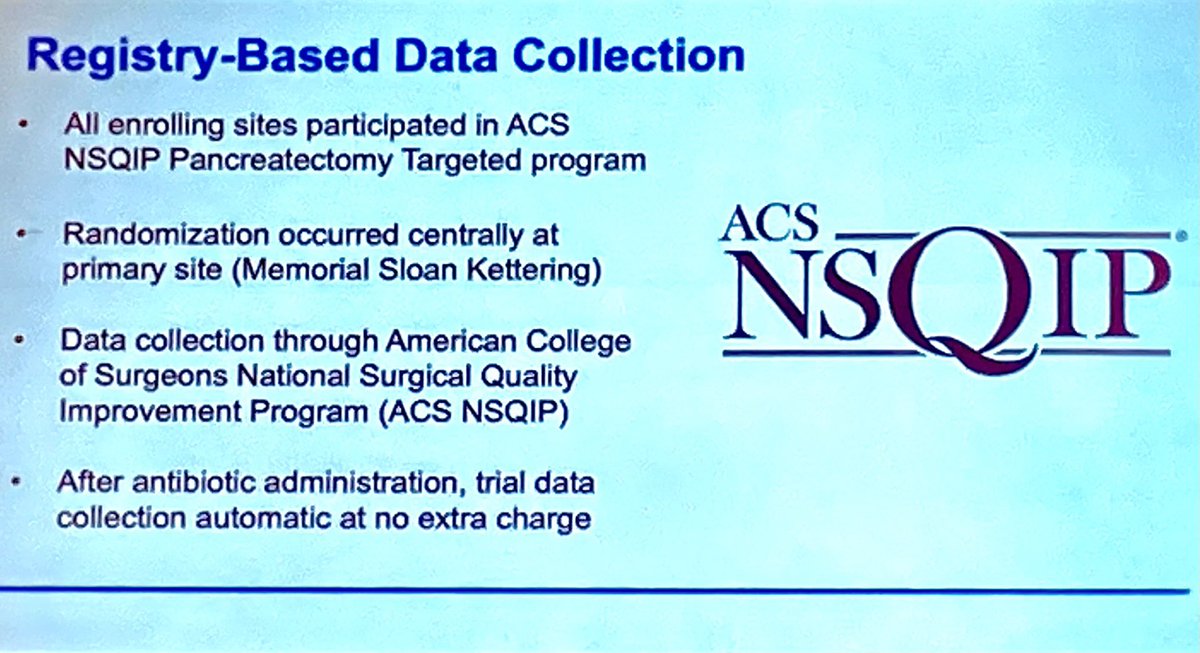 HenryPittMD's tweet photo. Great start to the #PanClub23 with RCT PD Antibiotic Trial by @RyanEllisMD sponsored by @AHPBA and @AmCollSurgeons NSQIP HPB Collaborative https://t.co/Ze8lS8gNUY