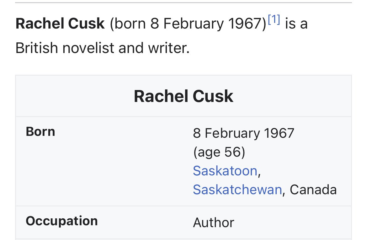 Brandy Jensen on Twitter "they should start claiming her imo. Saskatchewan’s own Rachel Cusk