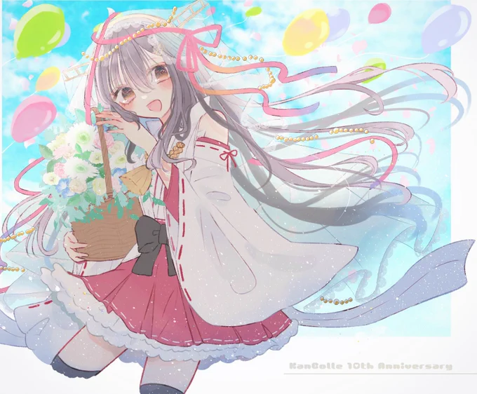 遅くなりましたが、艦これ10周年&榛名改二乙/丙 実装おめでとうございます!! #艦これ10周年 #艦これ