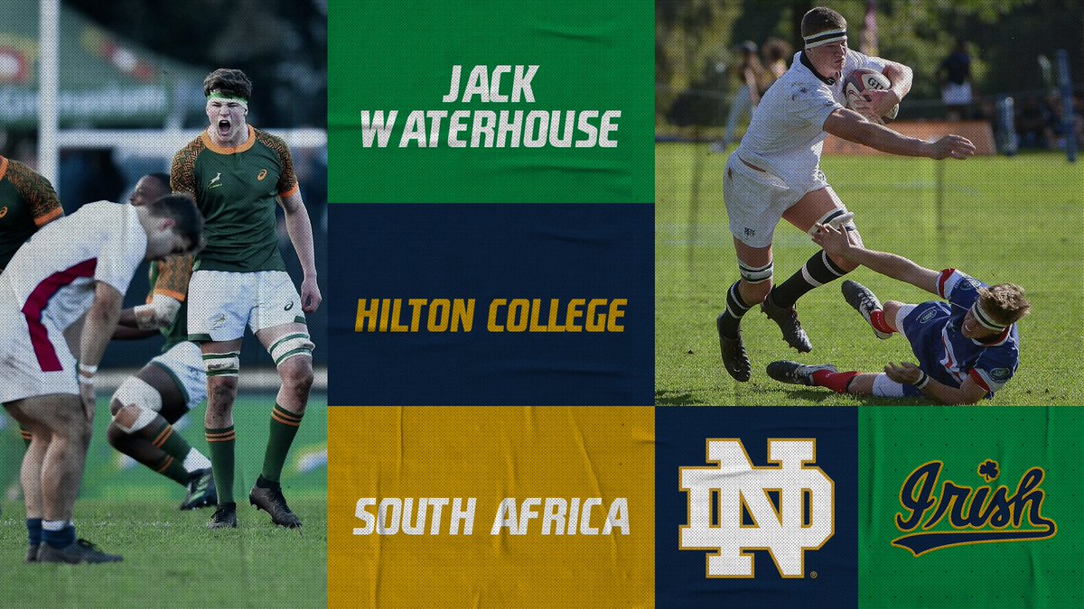 Continuing with our Class of 2027, Welcome Jack Waterhouse South Africa <a href="/Springboks/">Springboks</a> &amp; Hilton College star! We can't wait to have Jack on campus this fall! Go IRISH!